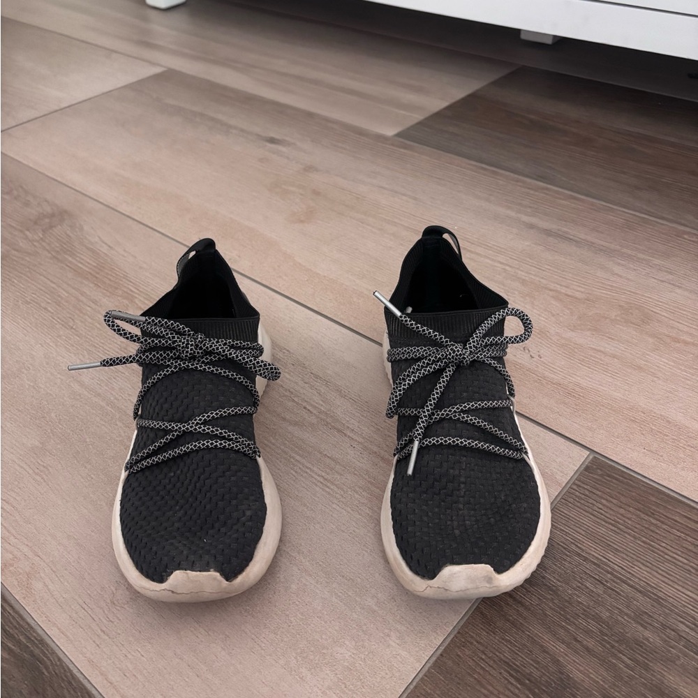 Adidas Black Sneakers with White Accents